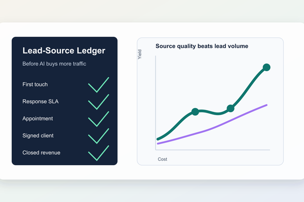Build a Lead-Source Ledger Before AI Buys Traffic - AI Strategy insights