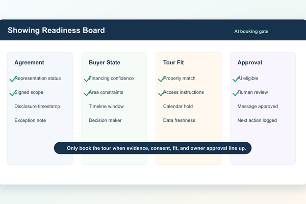 Build a Showing Readiness Board Before AI Books Buyer Tours - Real Estate insights
