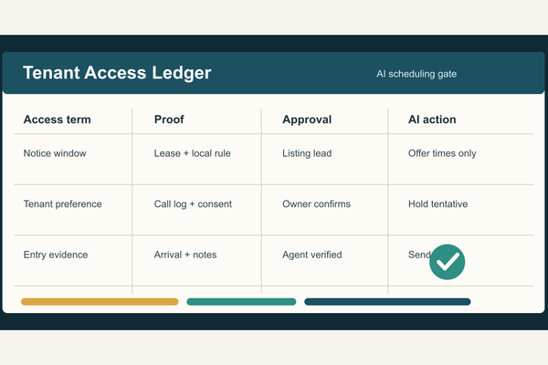 Build a Tenant-Access Ledger Before AI Books Occupied Listings - AI Strategy insights